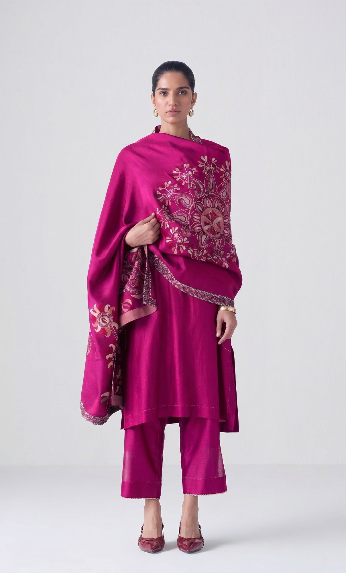FUCHSIA KURTA SET