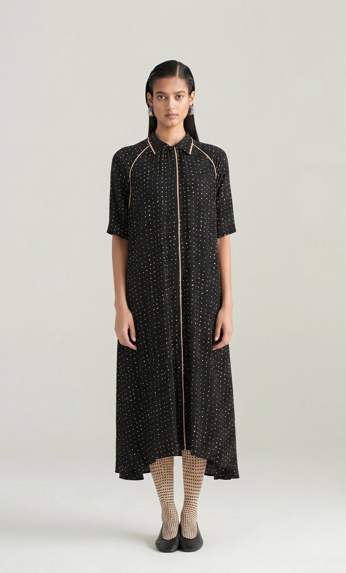 BLACK MOON PRINT DRESS