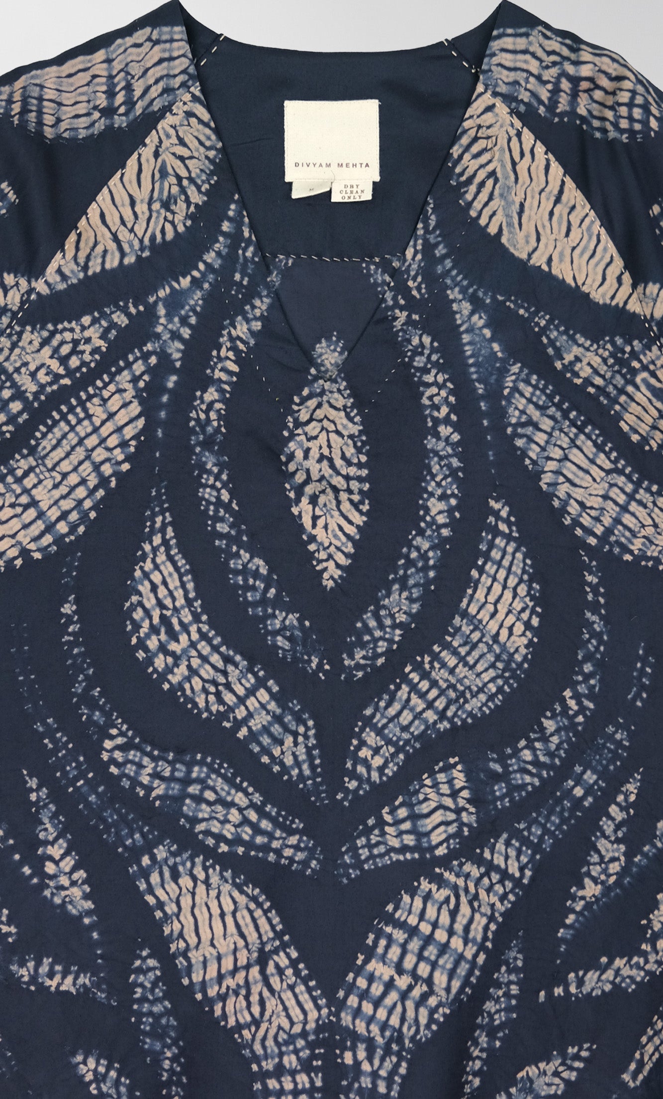WHISKEY BLUE SHIBORI DRESS