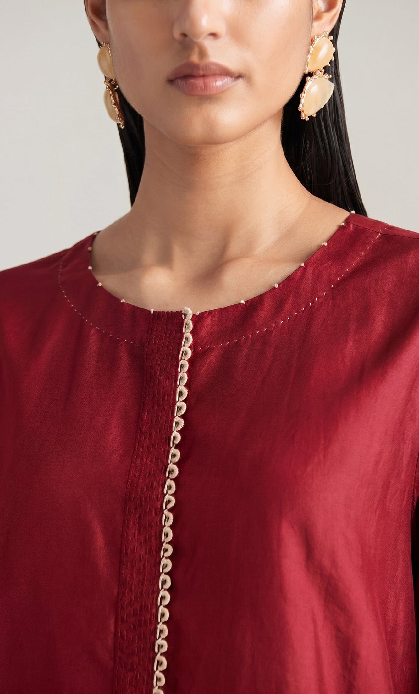 CRIMSON KURTA SET