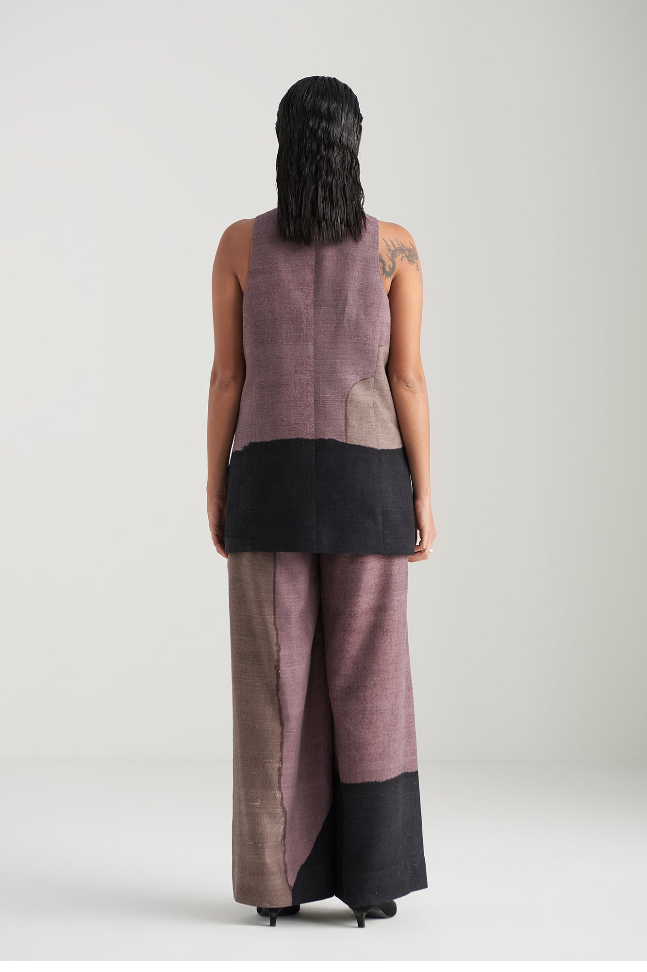 ONION BORO PRINT WAISTCOAT SET