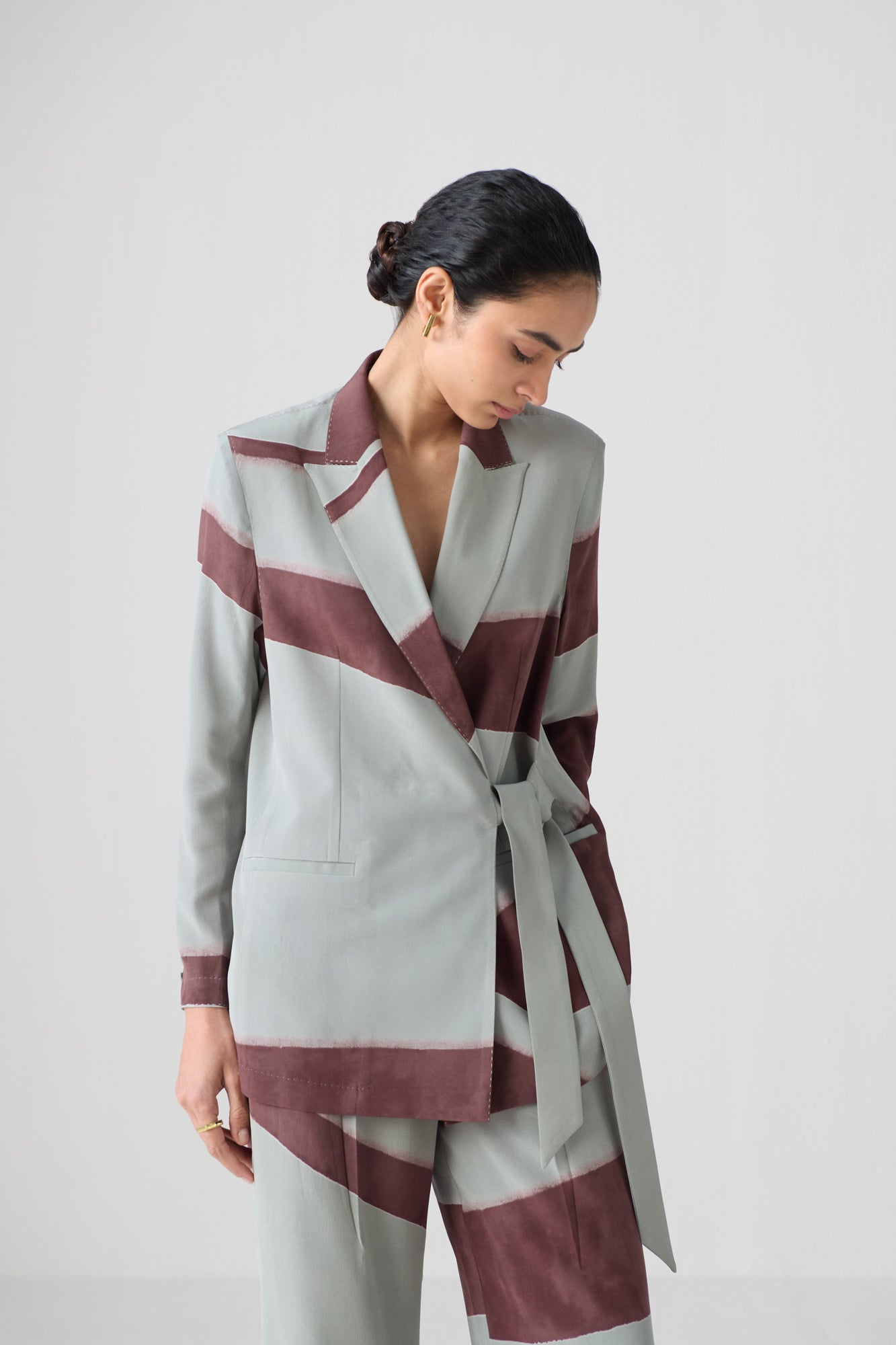SKY BLUE WRAP JACKET