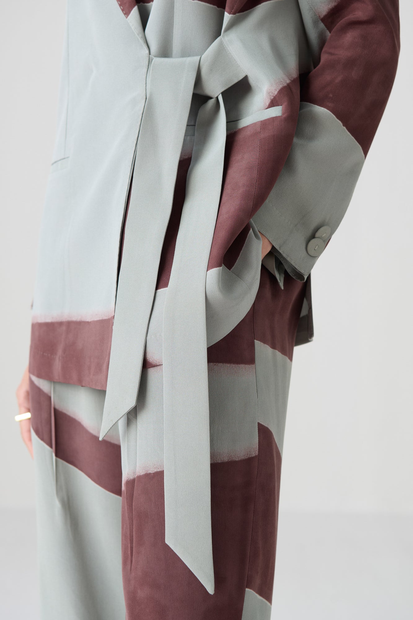 SKY BLUE WRAP JACKET