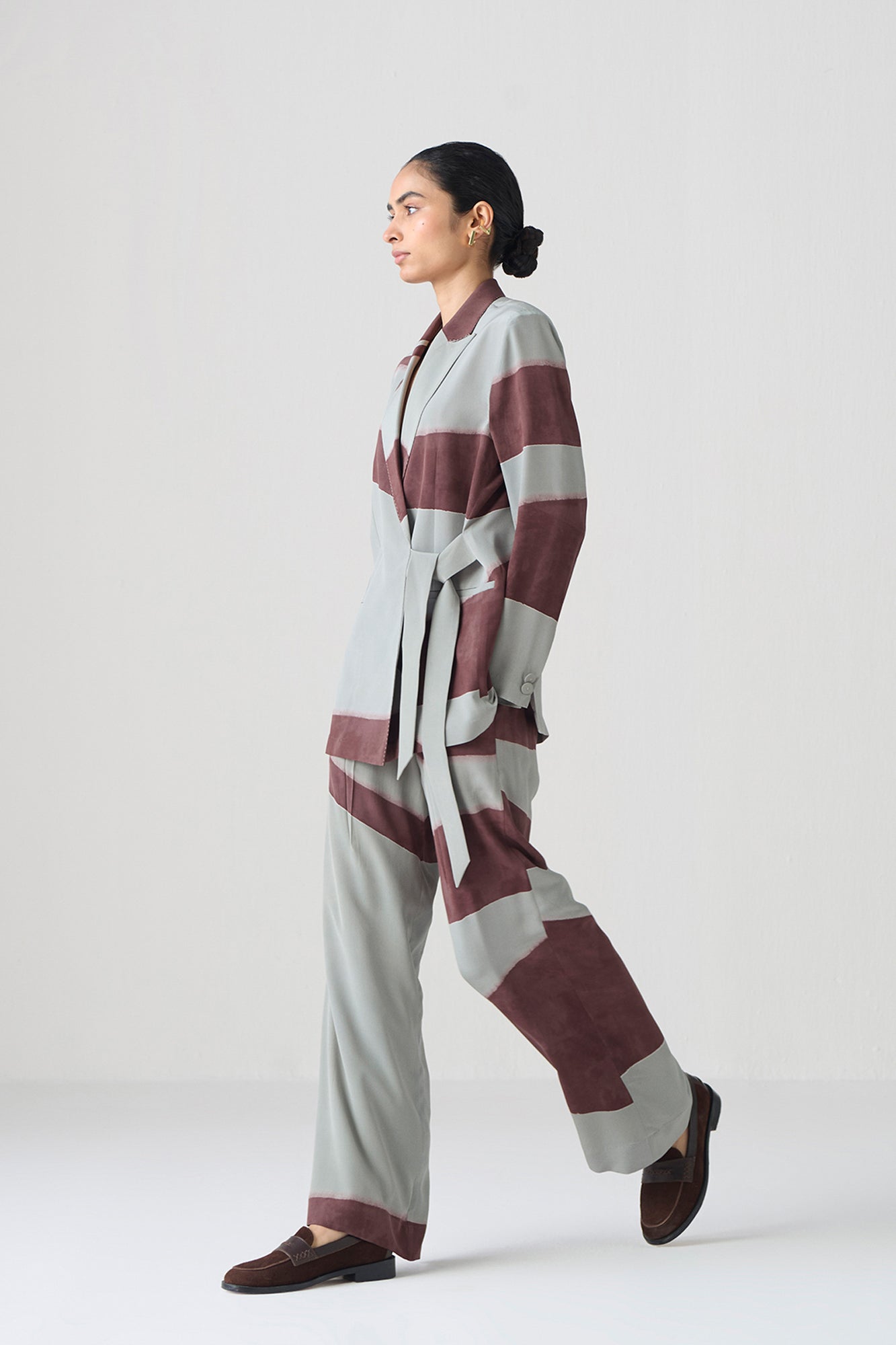 SKY BLUE WRAP JACKET SET