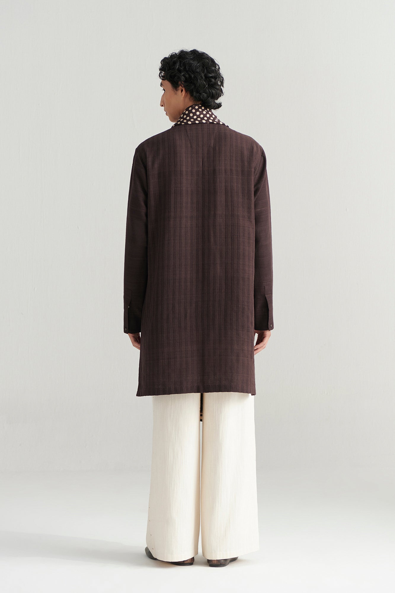 ANAGI-KURTA SET WITH PRINTED STOLE