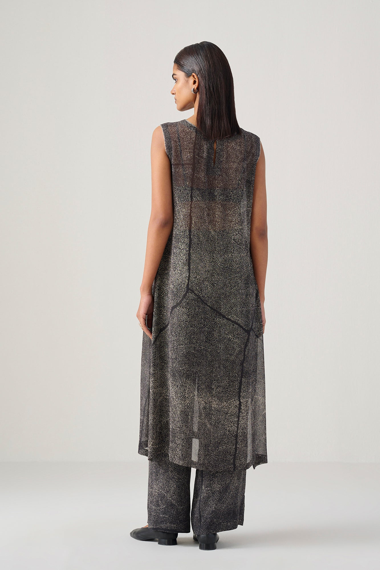 COAL KAAJ TAKKA TUNIC SET