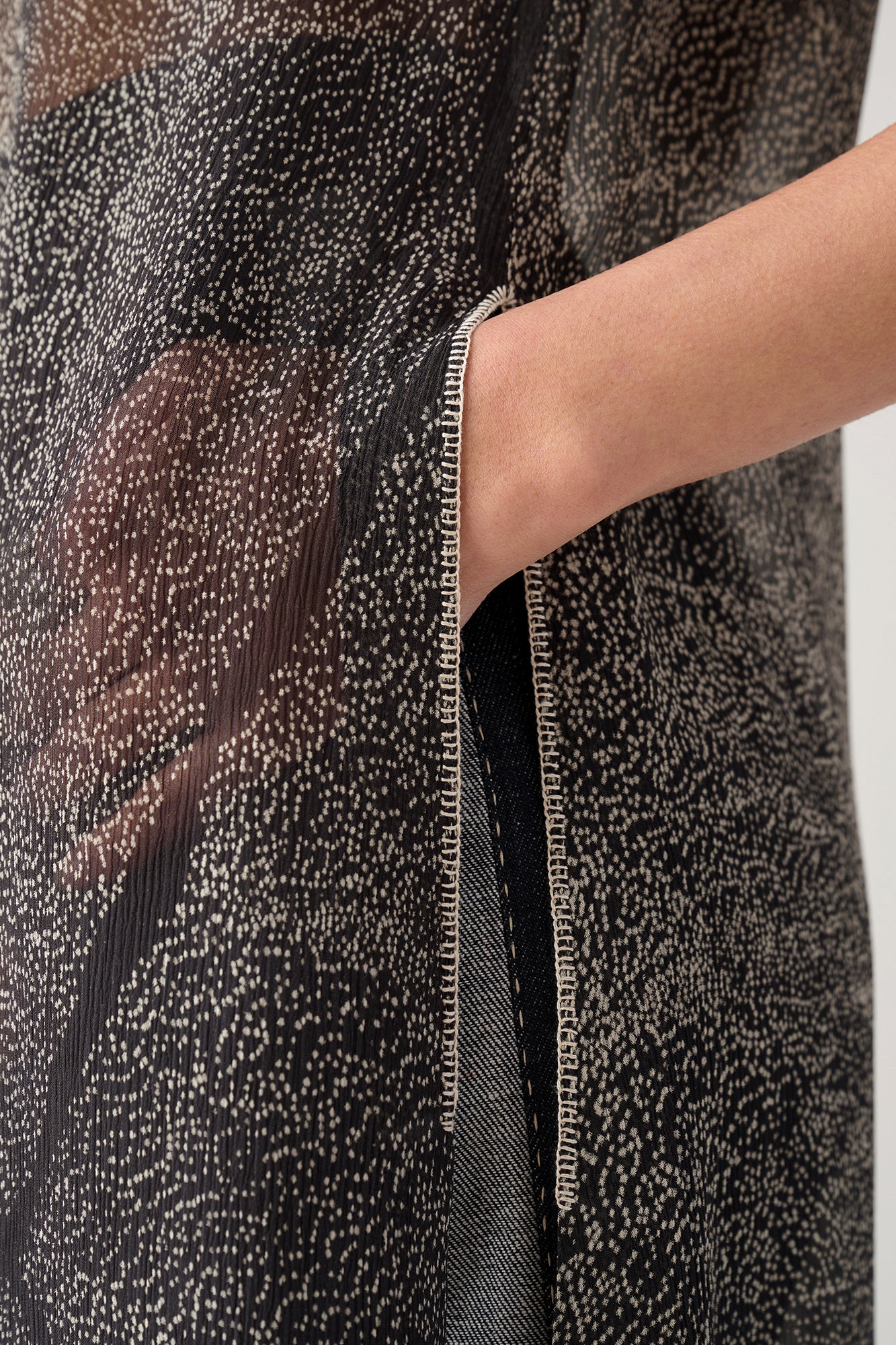 COAL KAAJ TAKKA TUNIC SET