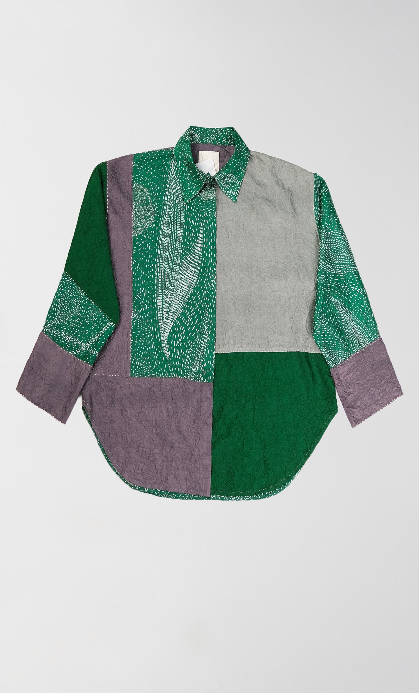 TOTA GREEN COLOUR BLOCK TOP
