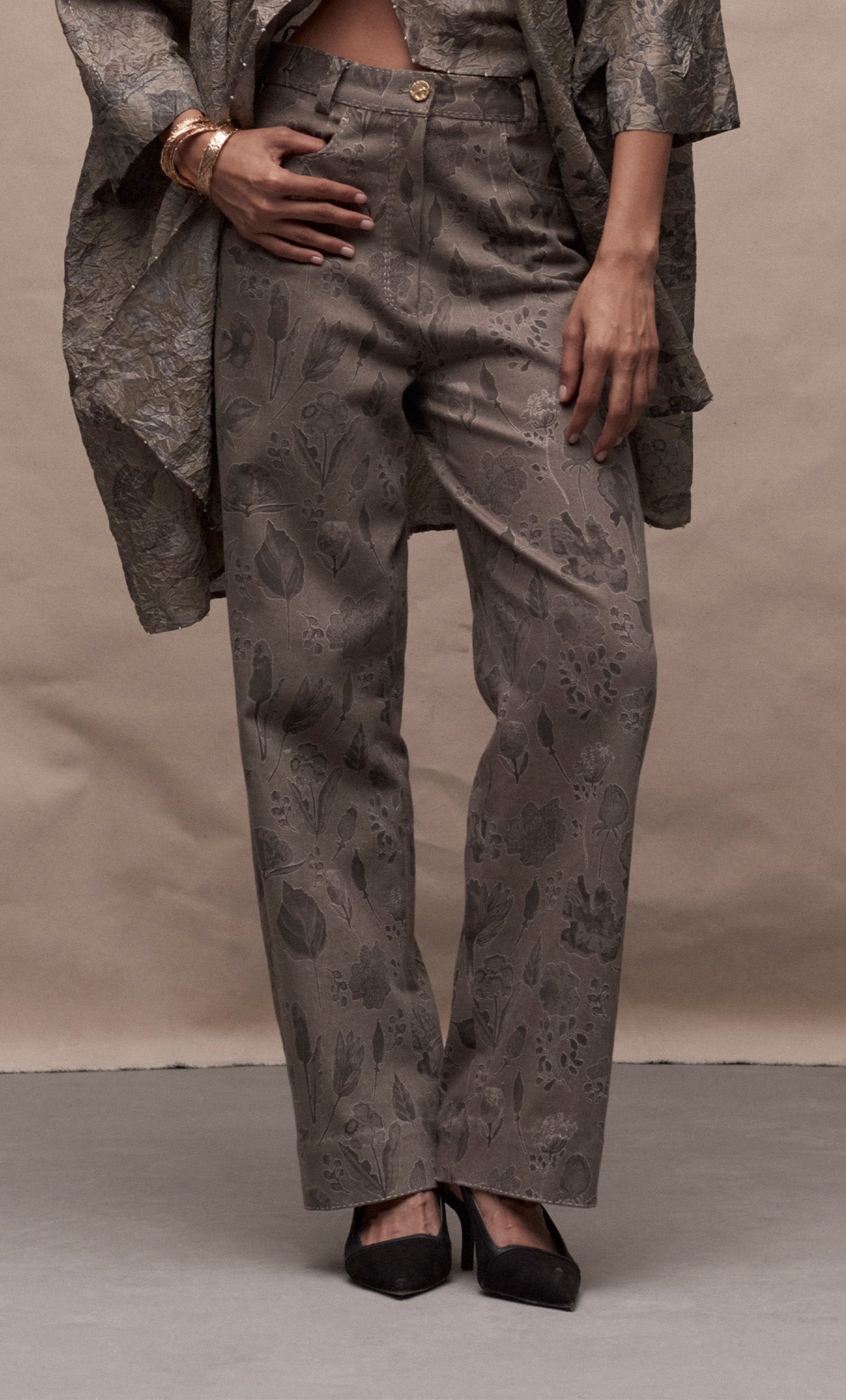 COBWEB PRINT TROUSER