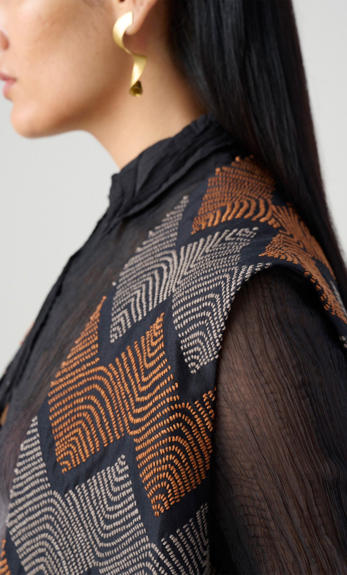 COAL HAND EMBROIDERY WAISTCOAT
