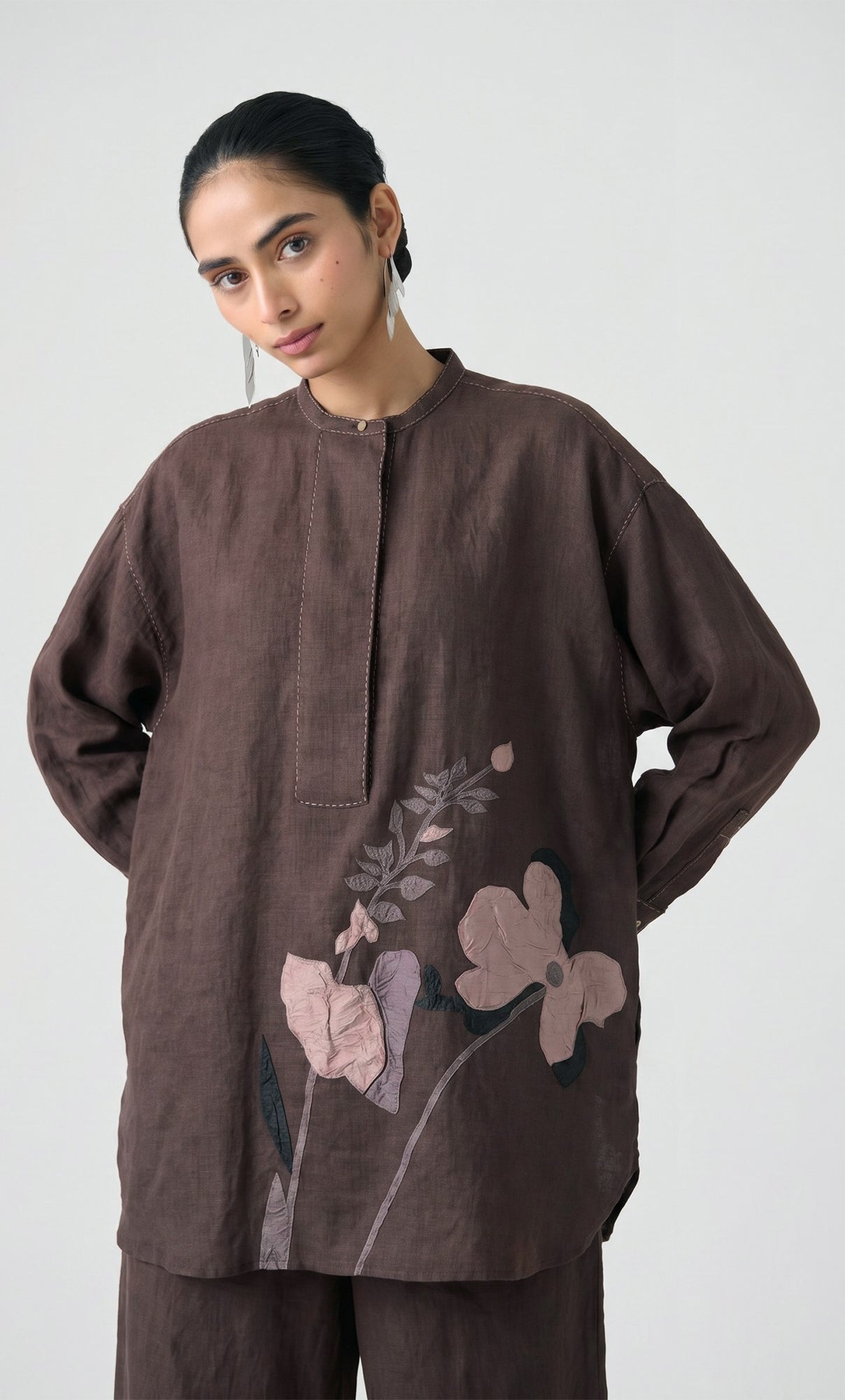 CHOCOLATE FLORAL-CO-ORD SET