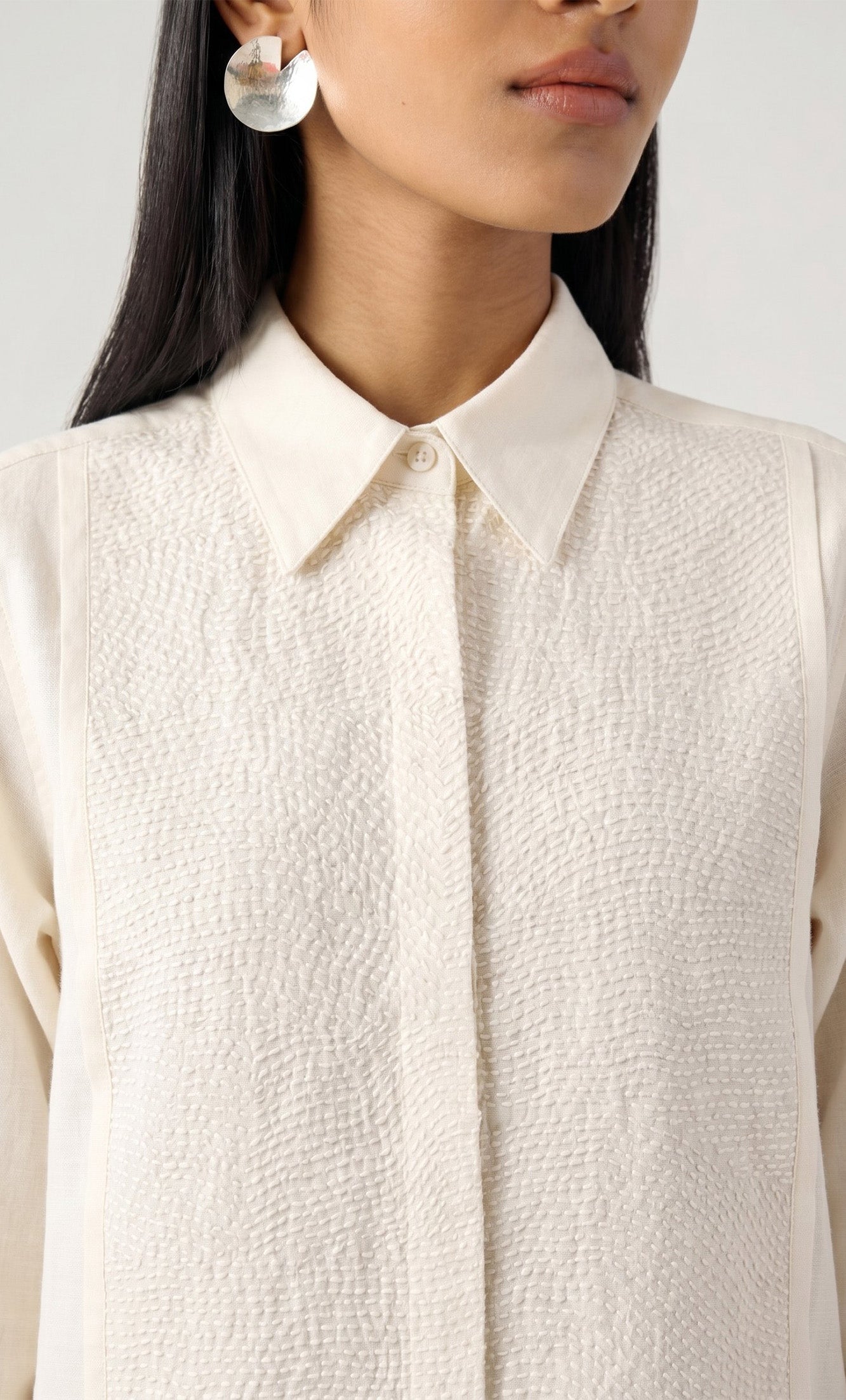 IVORY APPLIQUE WORK TOP