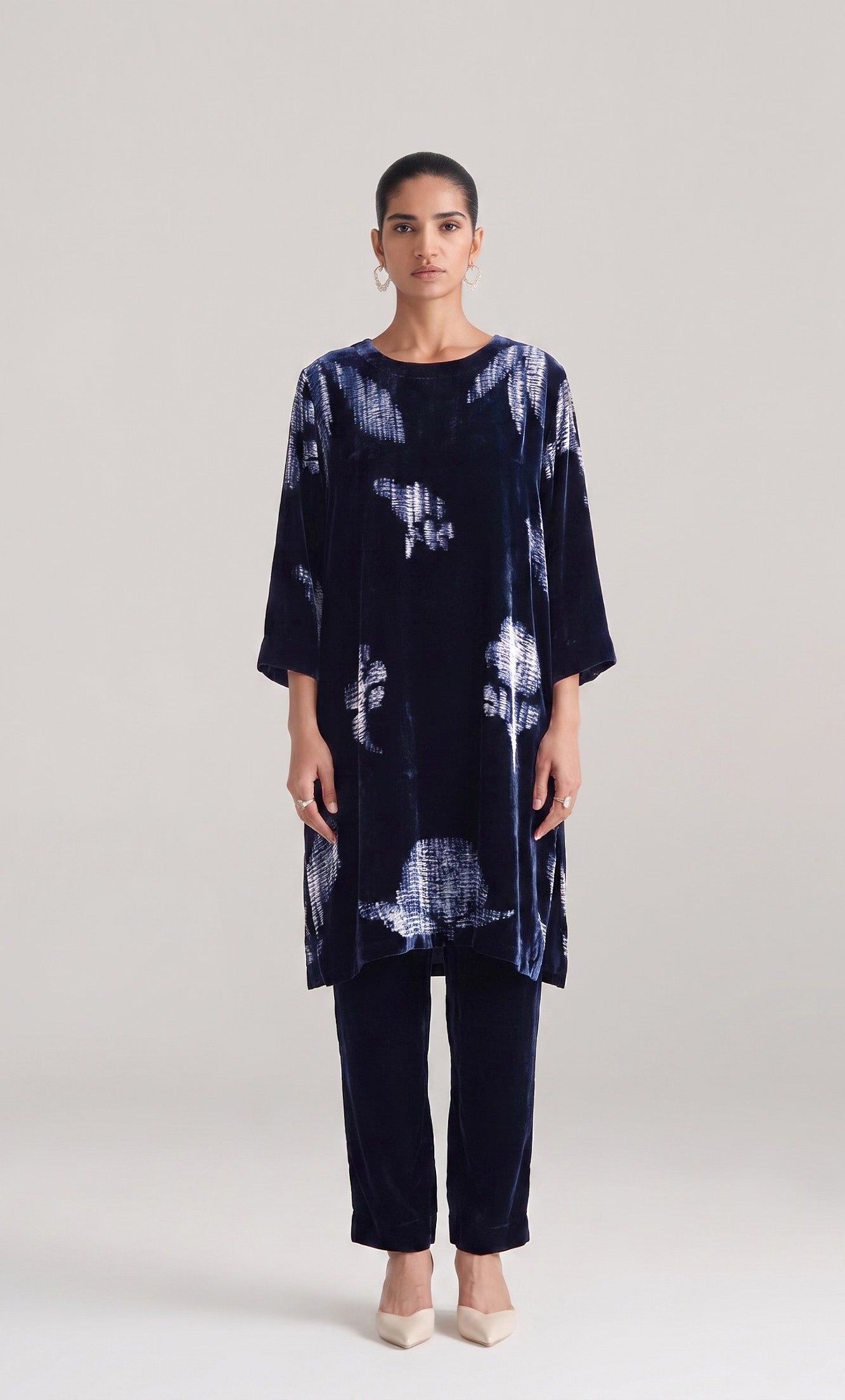 SPACE BLUE SHIBORI CO-ORD SET