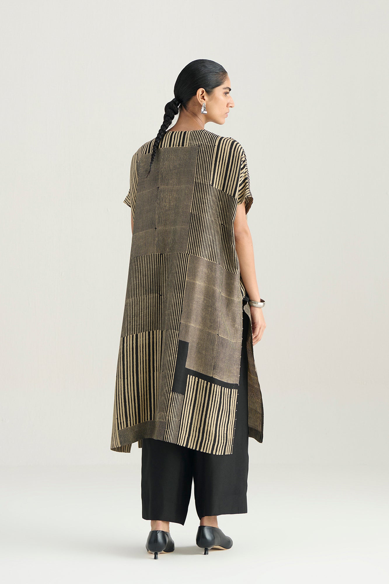 ARUL STRIPE PRINT TUNIC SET