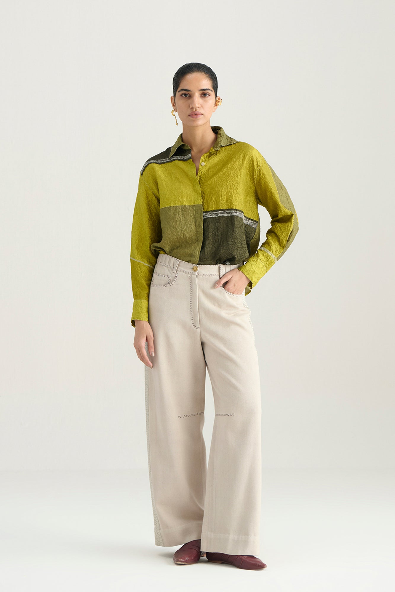 KEER COLOR BLOCKING TOP