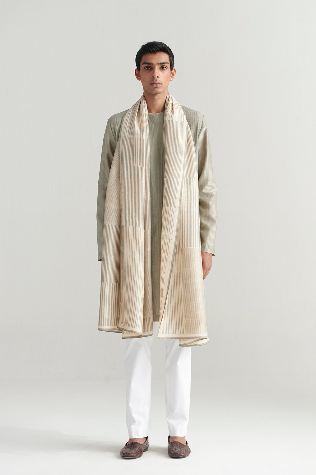 INZO-KURTA SET WITH PRINNTED STOLE