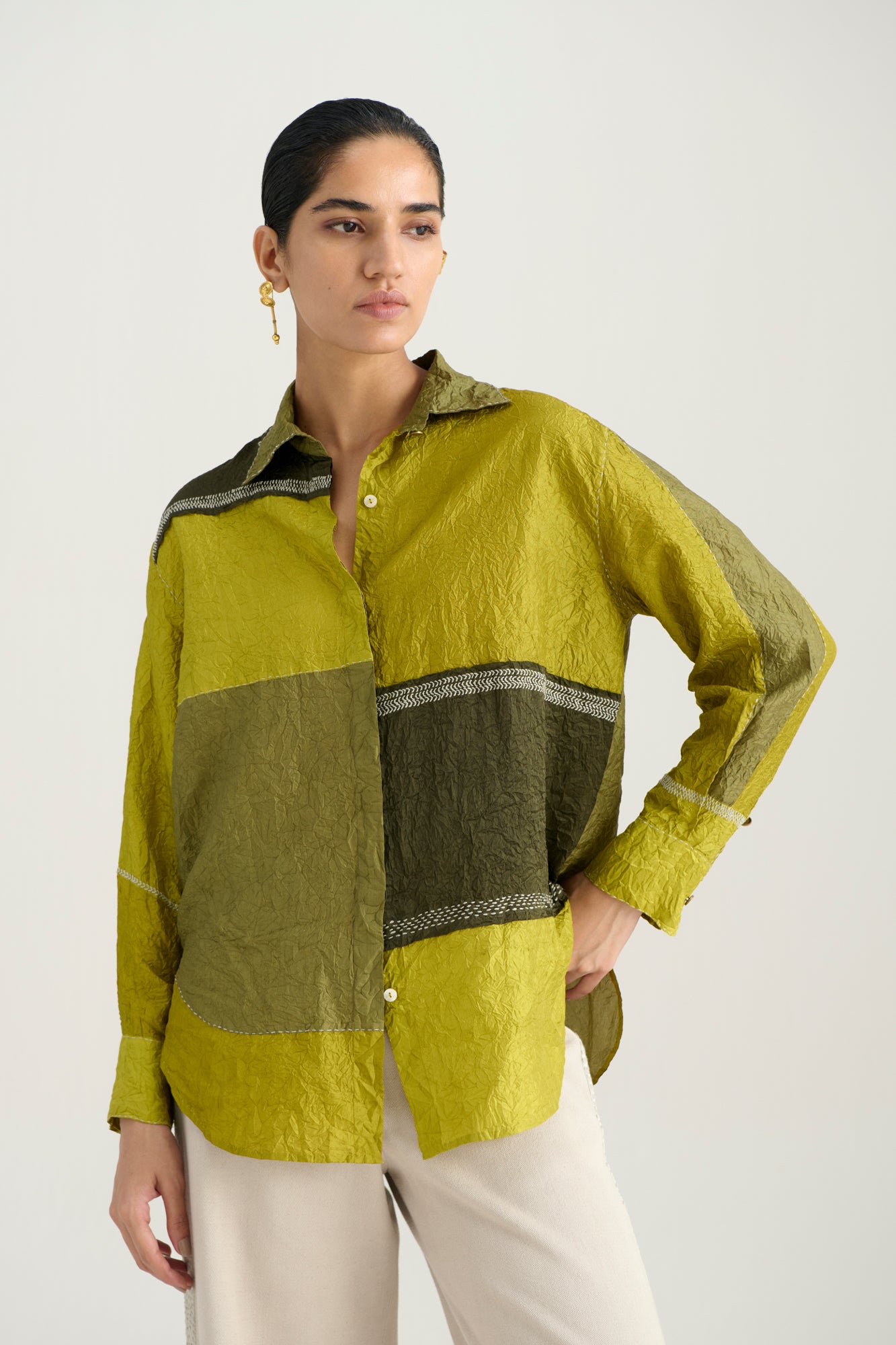 KEER COLOR BLOCKING TOP