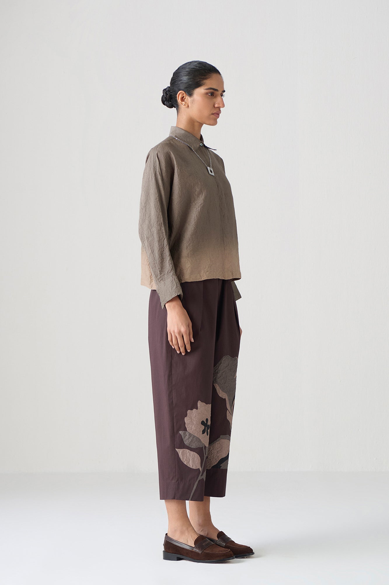 SMOKE GREY OMBREY TOP