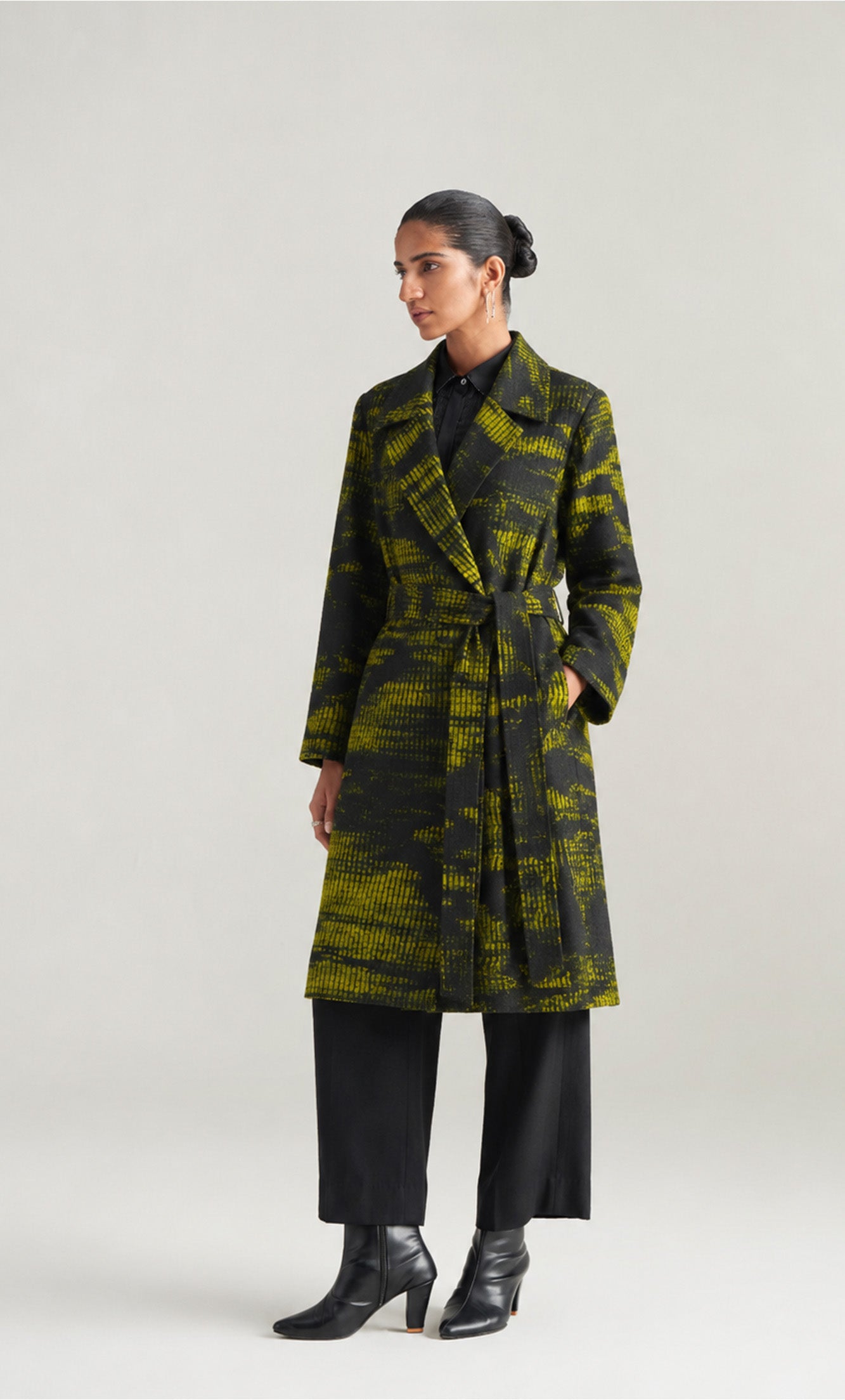BLACK/ NASHPATI SHIBORI JACKET