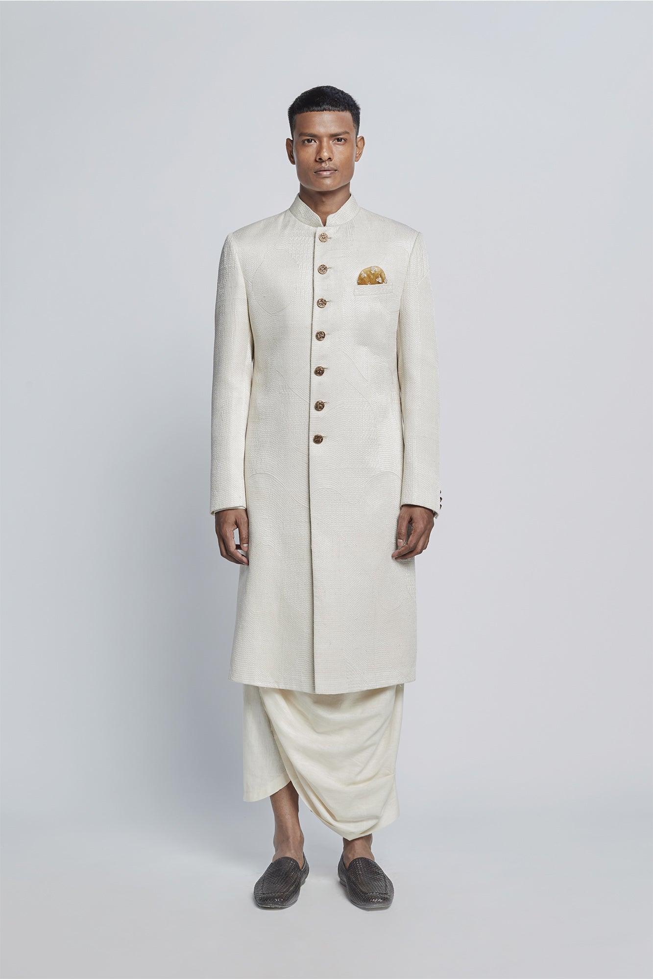 Texture Sherwani Set