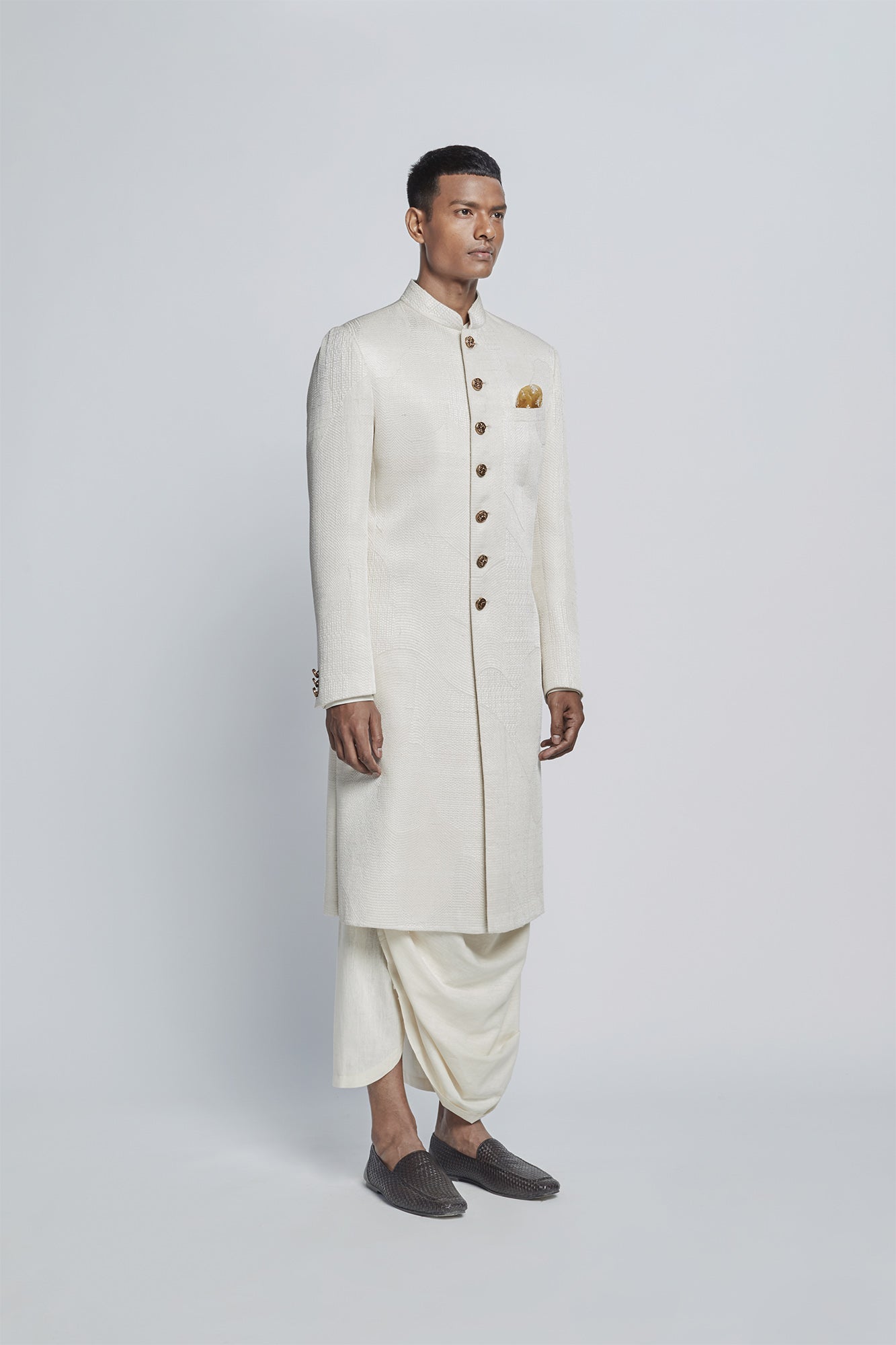 Texture Sherwani Set