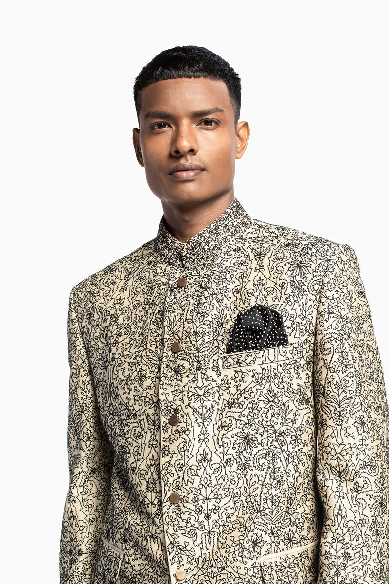 Jamewar Bandhgala Suit
