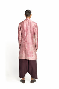 Dry Rose Ajrakh Kurta Set