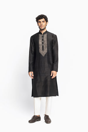 Knot Embroidery Kurta Set