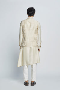 Pearl Embroidered Sadri Set